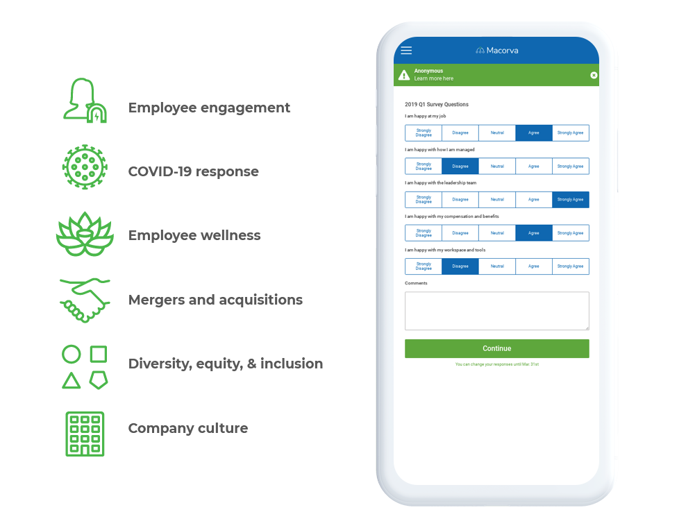 User-friendly mobile employee surveys