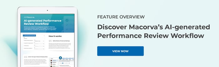 ai generated performance review brochure