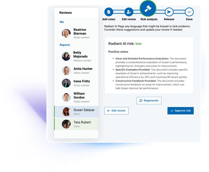 macorva ai performance review workflow risk analysis