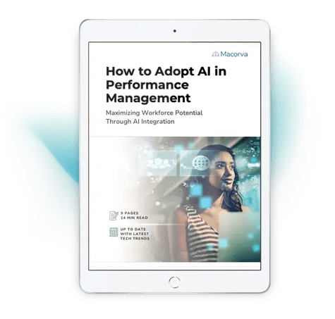How to adopt AI in performance management ebook cover