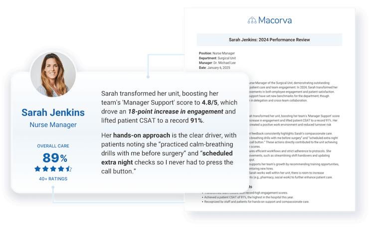 macorva-px-automated-provider-performance-reviews-screenshot