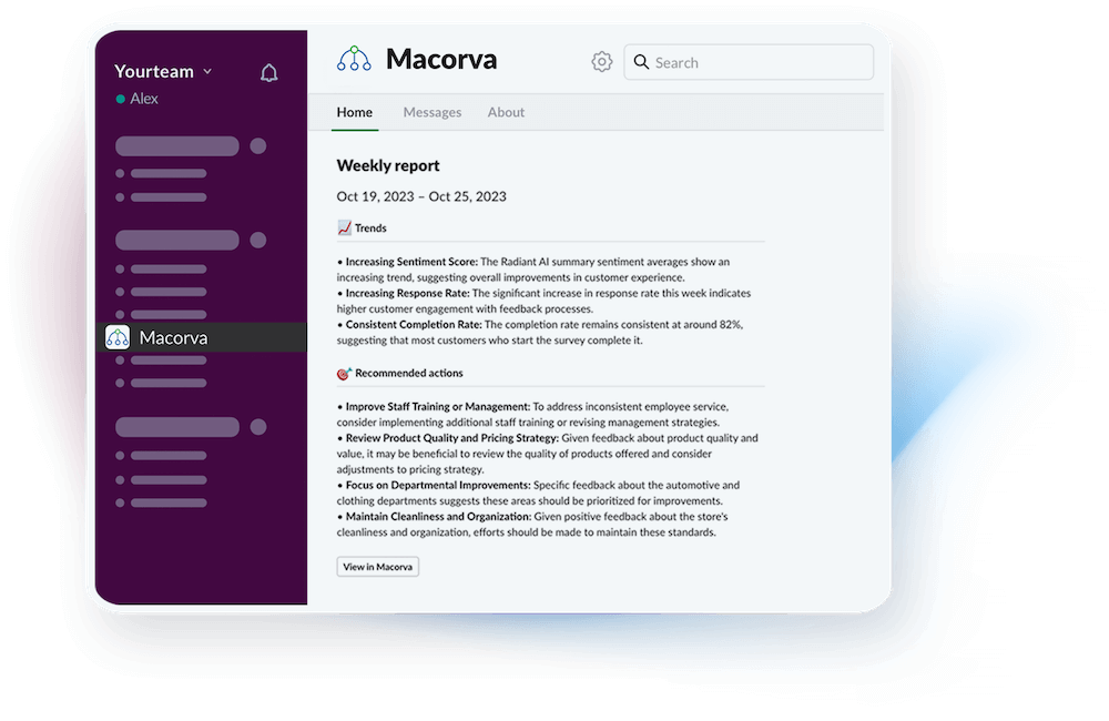 macorva-slack-ai-generated-reports-screenshot