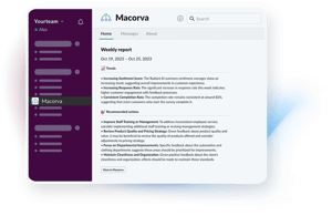 macorva-slack-ai-generated-reports-screenshot