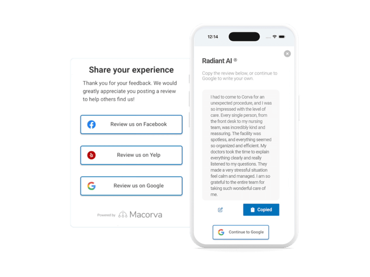 radiant-ai-automated-patient-reviews-screenshot