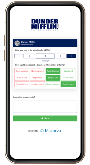 Macorva digital experience customer survey